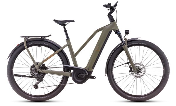 Cube Kathmandu Hybrid Pro - 28 Zoll 800Wh 11K Trapez - dustyolive´n´gold