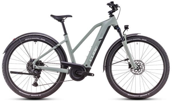 Cube Nuride Hybrid Pro Allroad - 28 Zoll 800Wh 10K Trapez - pistachio´n´stonegrey