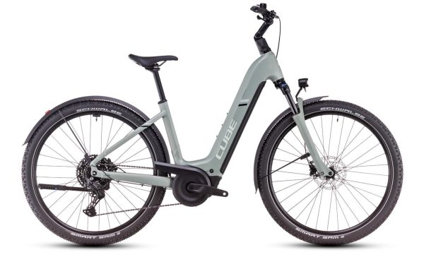 Cube Nuride Hybrid Pro Allroad - 28 Zoll 800Wh 10K Wave - pistachio´n´stonegrey