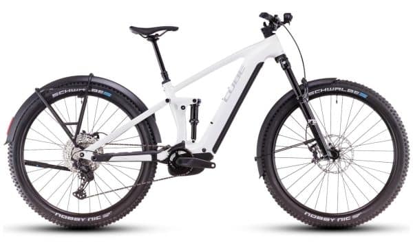 Cube Stereo Hybrid ONE44 EXC Allroad metallicwhite´n´black - 27.5 // 29 Zoll 800Wh 12K Fully - whitemarble´n´black