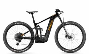 Ghost E-Riot AM CF Advanced - 27.5 // 29 Zoll 750Wh 12K Fully - black/dirty orange - glossy/matt