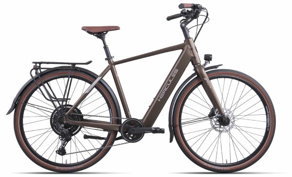 HERCULES Urbanico I-10 - 28 Zoll 410Wh 10K Diamant - nutria gold-matt