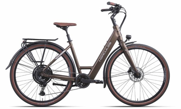 HERCULES Urbanico I-10 - 28 Zoll 410Wh 10K Wave - nutria gold-matt