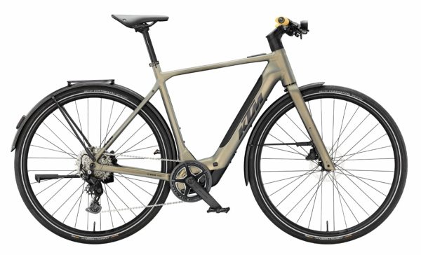 KTM MACINA URBANATOR SX - 28 Zoll 400Wh 9K Diamant - OLIVE PEARL MATT (BLACK+AMBER)