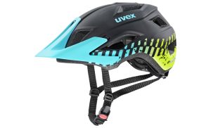 Uvex access - black-aqua-lime matt