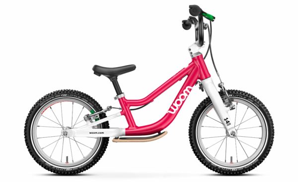Woom GO 1+  - 14 Zoll Laufrad - hot pink