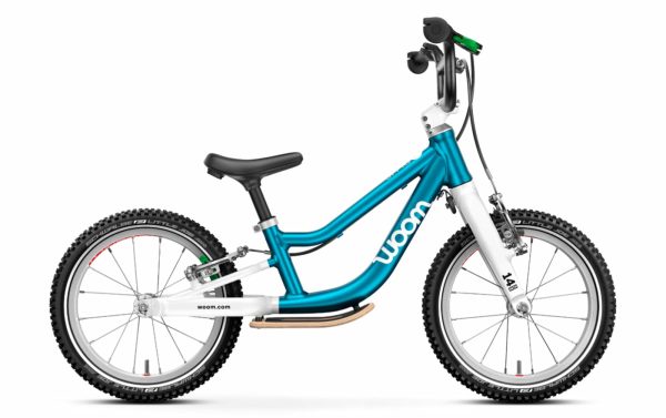 Woom GO 1+  - 14 Zoll Laufrad - metallic blue